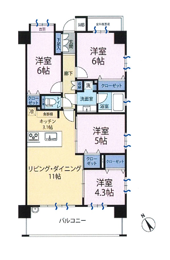 間取図 4LDK 間取図 4LDK