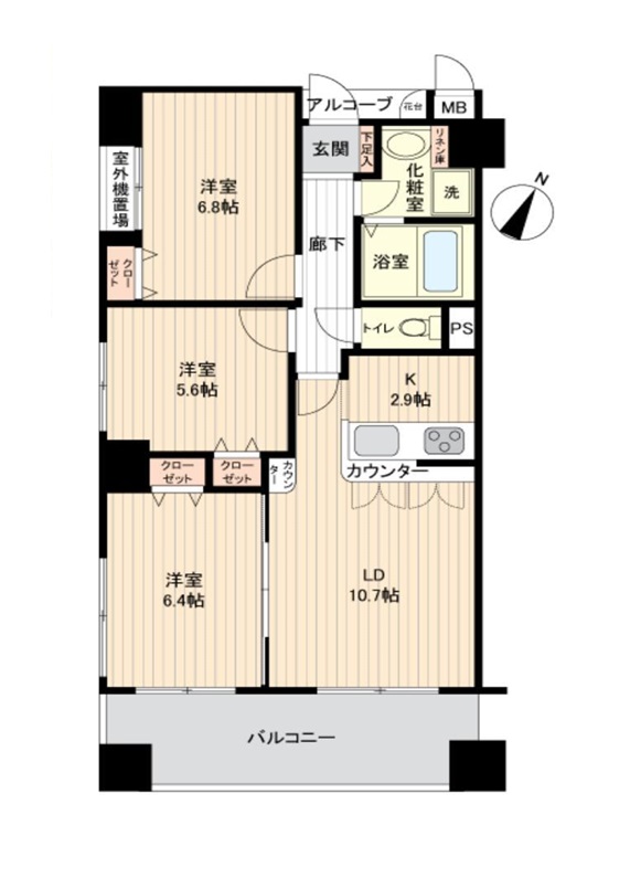 間取図 3LDK 間取図 3LDK
