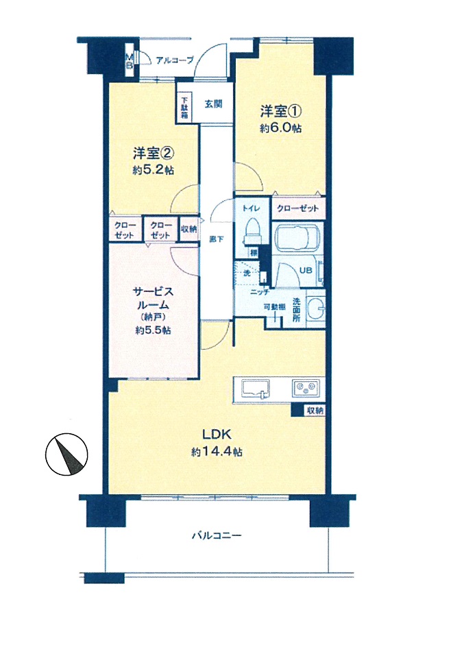 間取図 2SLDK 間取図 2SLDK
