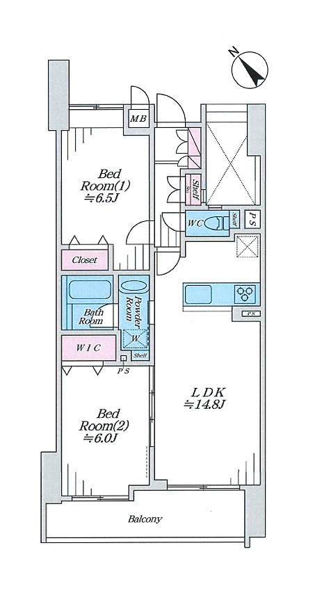 間取図　2LDK