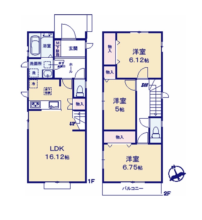 A号棟 間取図 A号棟 間取図