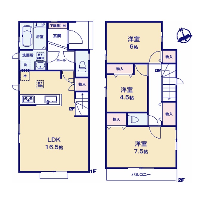 B号棟 間取図 B号棟 間取図