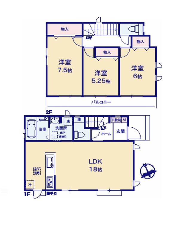 C号棟 間取図 C号棟 間取図