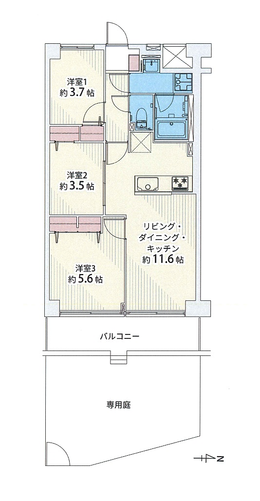 間取図　3LDK