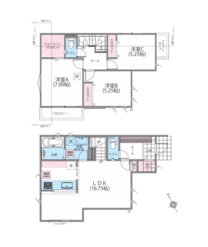 No.3　間取図　3LDK
