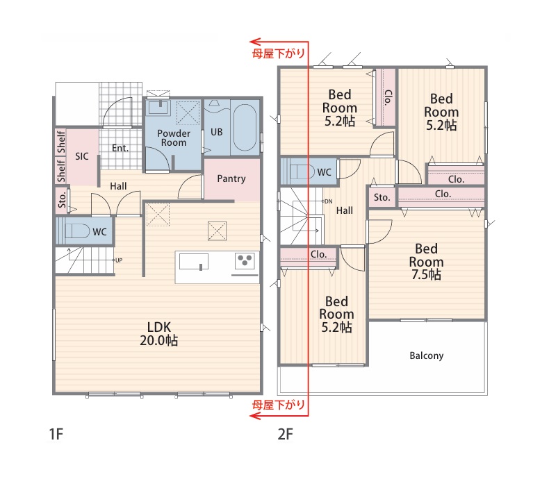 No.1　間取図　4LDK