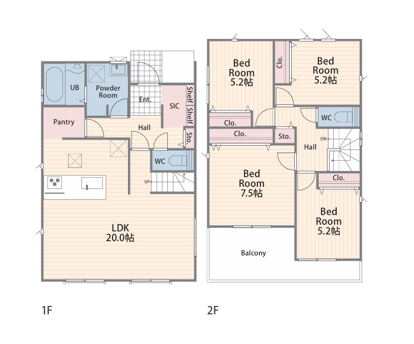 No.2　間取図　4LDK