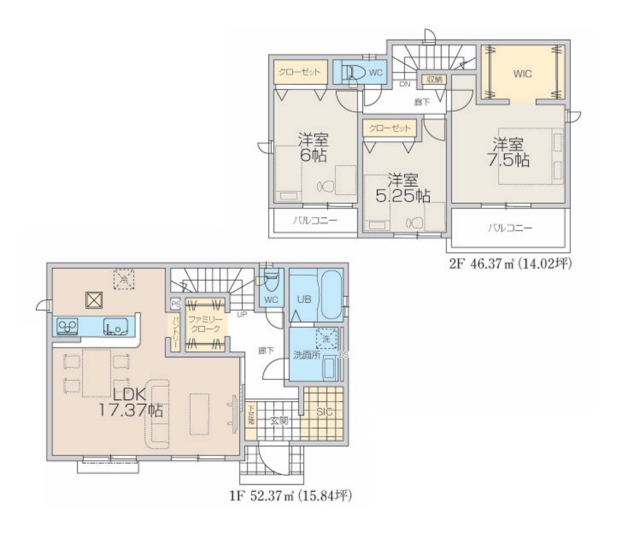 4号棟　間取図　3LDK