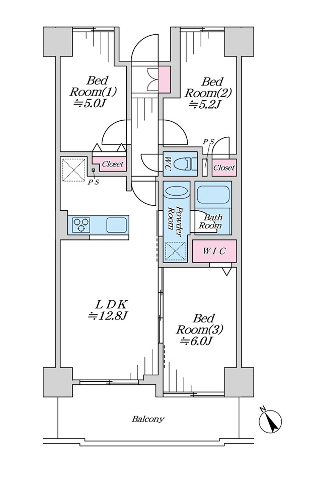 間取図 3LDK 間取図 3LDK