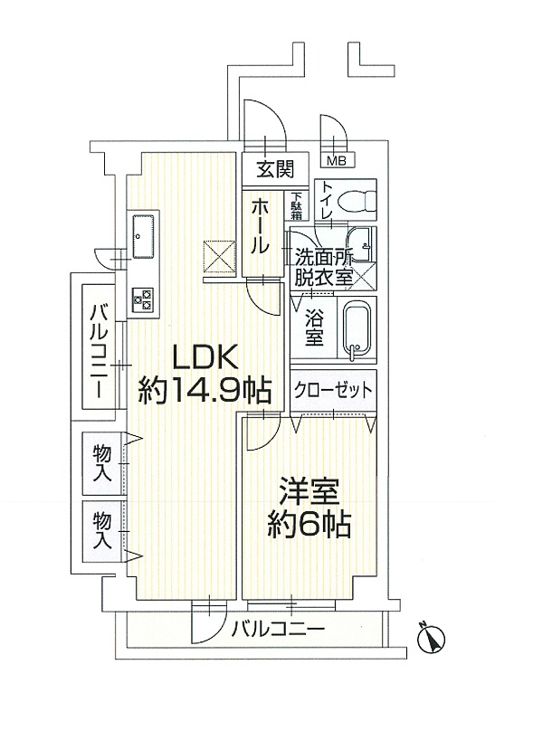間取図 1LDK 間取図 1LDK