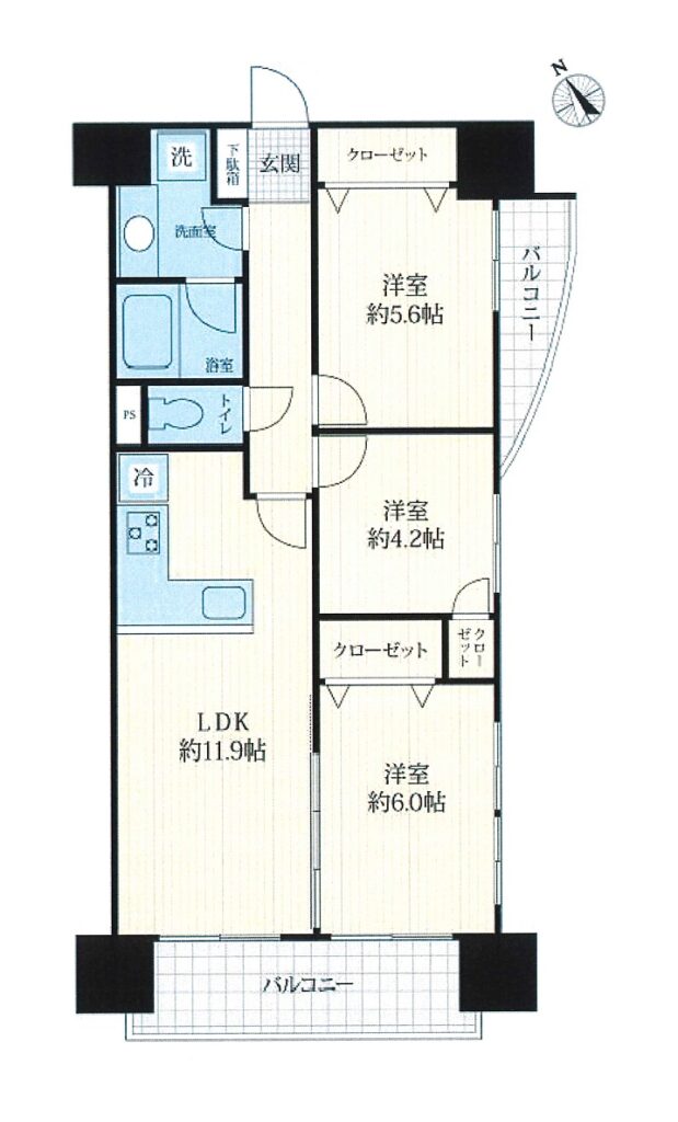 間取図　3LDK
