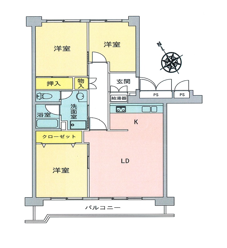 間取図 3LDK 間取図 3LDK