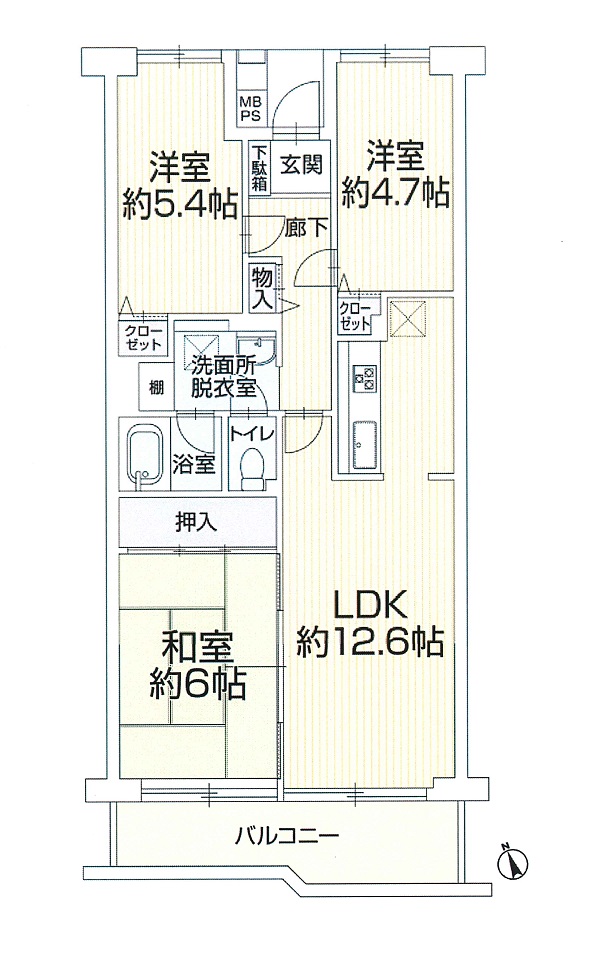 間取図 3LDK 間取図 3LDK