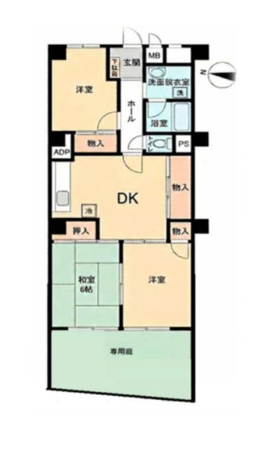 間取図 3DK 間取図 3DK