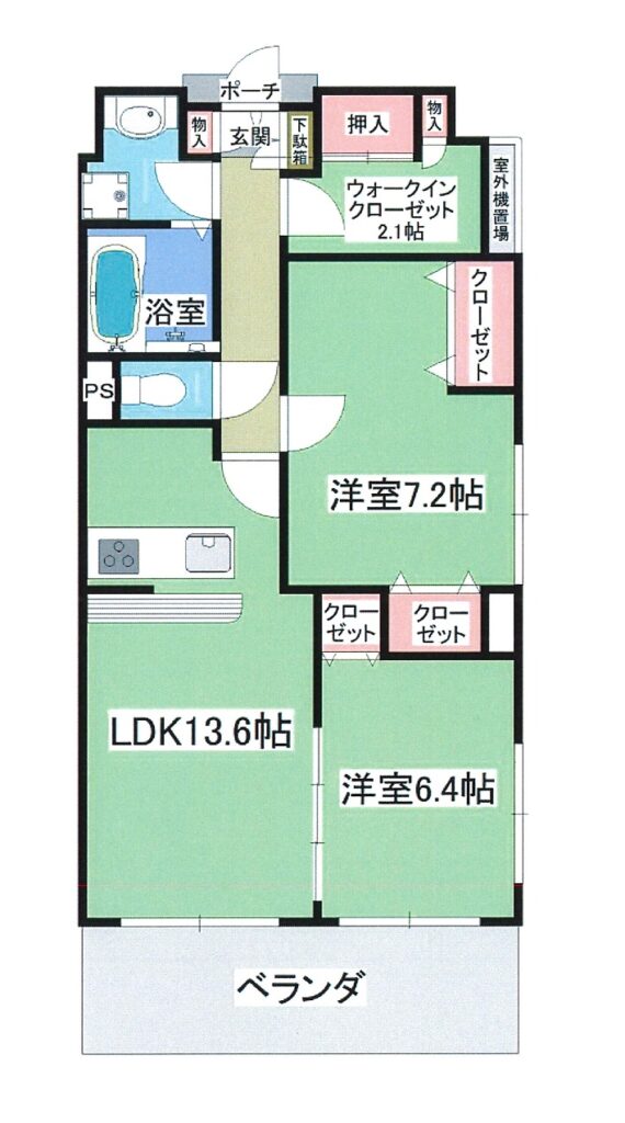 間取図　2SLDK