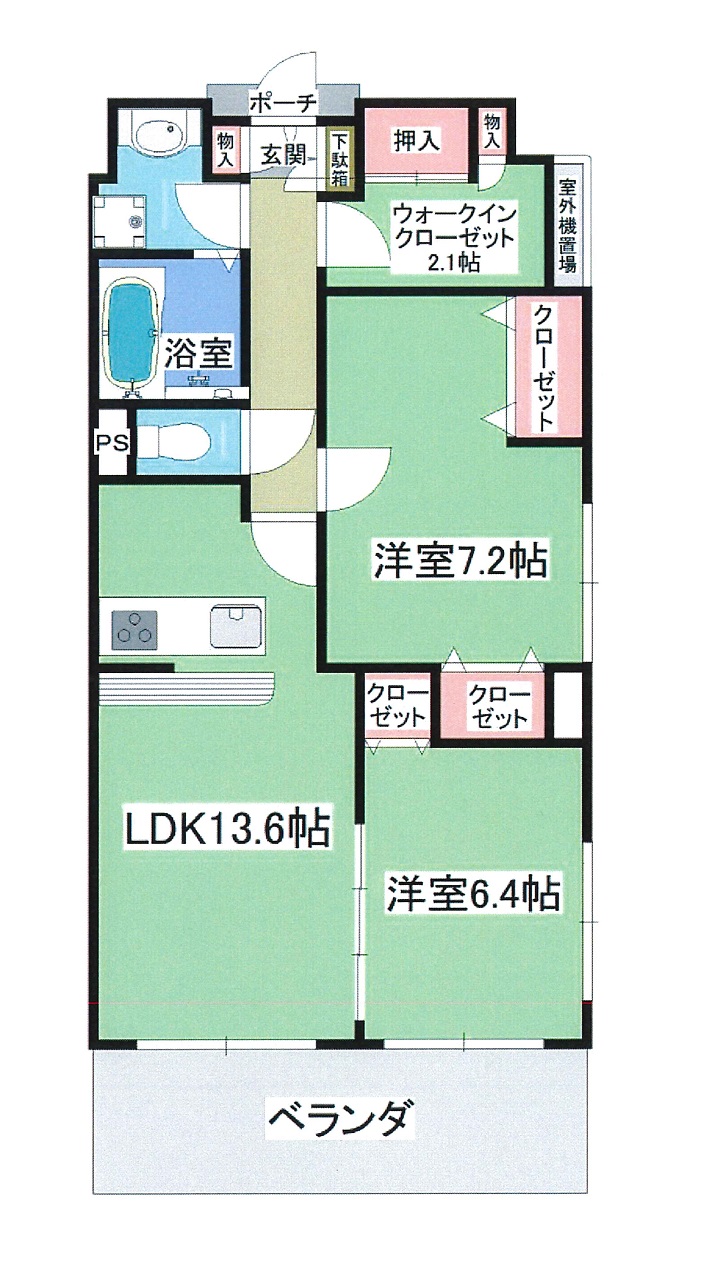 間取図　2SLDK