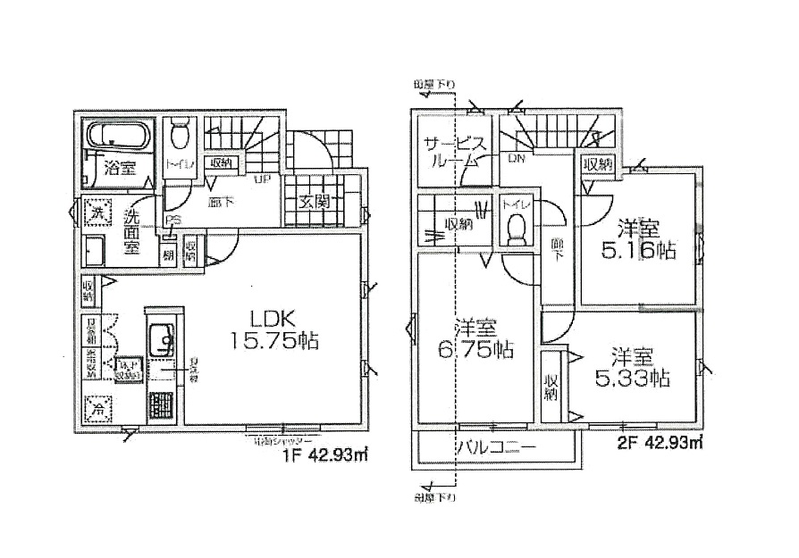 間取図　2号棟
