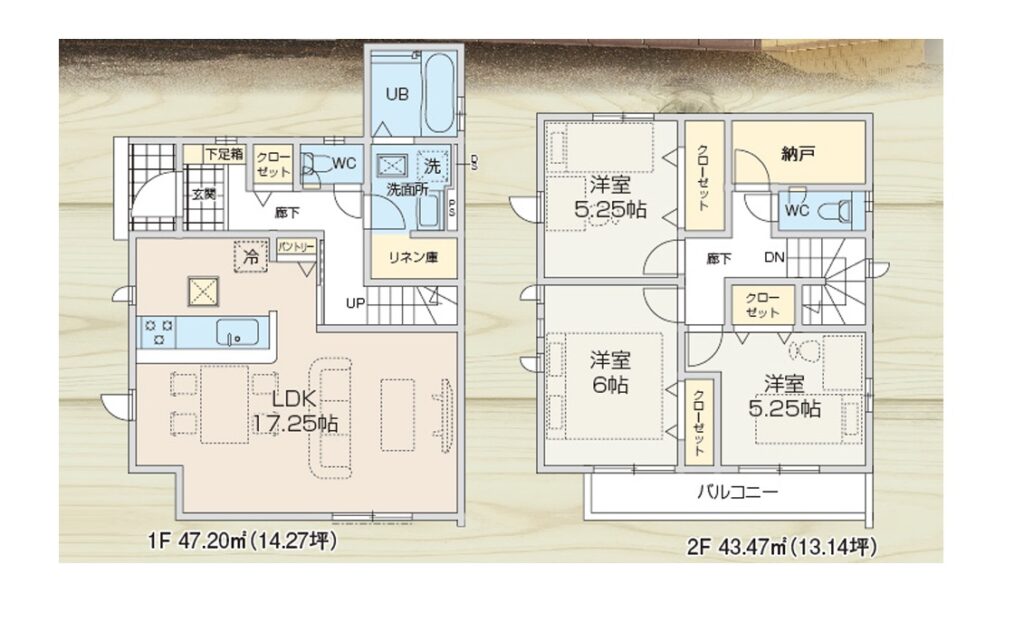 間取図　3LDK+S
